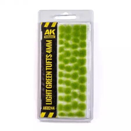 Light Green Tufts 4Mm - Dioramas Vegetation - Ak Interactive