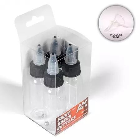 Paint Doser Bottles 4x30ml - Accessoires Peintures - Ak Interactive