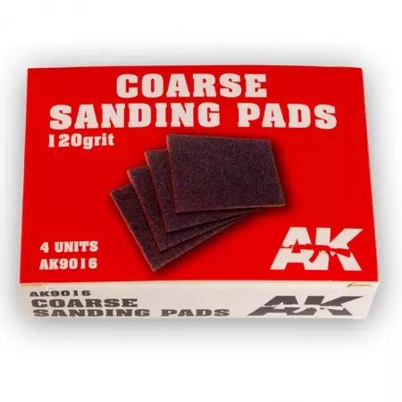 Coarse Sanding Pads 120 grit.4 units (red box) - Outillage - Ak Interactive