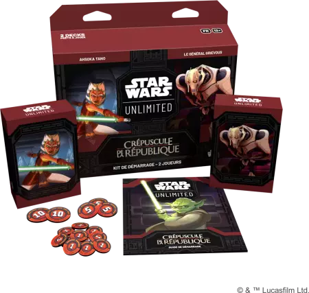 Stars Wars Unlimited - Crépuscule de la République - Kit 2 joueurs (français)