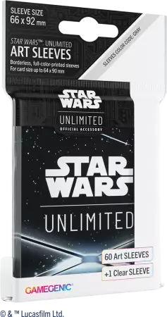 Stars Wars Unlimited - Art Sleeves : Card Back Black