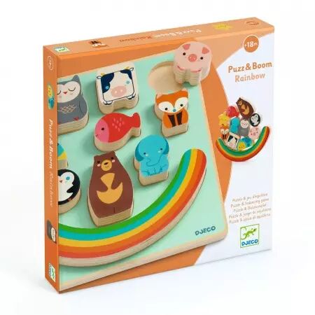 Puzz & Boom Rainbow - Puzzle d'encastrement - Djeco