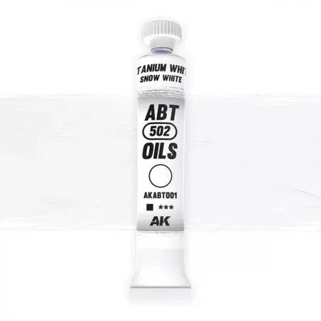 AK Interactive - ABT 502 Oil - Titanium White - Snow White