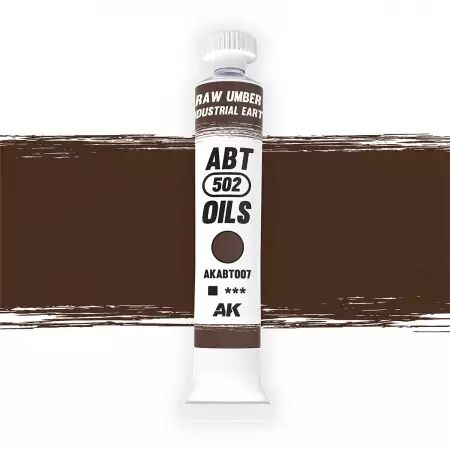 AK Interactive - ABT 502 Oil - Raw Umber - Industrial Earth