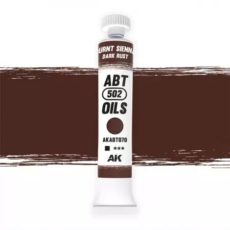 AK Interactive - ABT 502 Oil - Burnt Sienna - Dark Rust