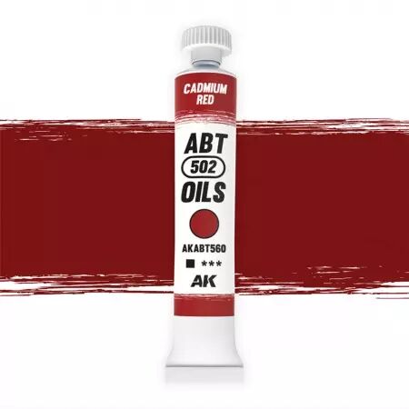 AK Interactive - ABT 502 Oil - Cadmium Red