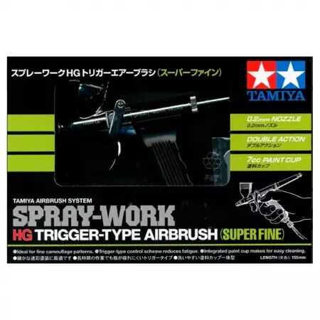  Aérographe : Tamiya Spray Work HG Trigger-Type Airbrush (Super Fine)