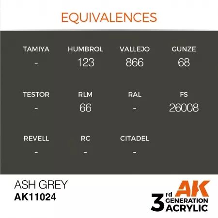 AK Interactive - 3rd Gen - Ash Grey 17ml