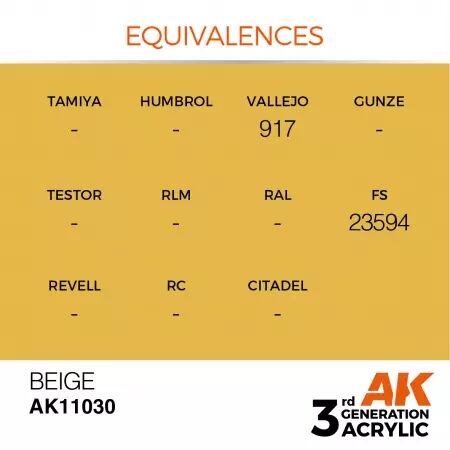 AK Interactive - 3rd Gen - Beige 17ml