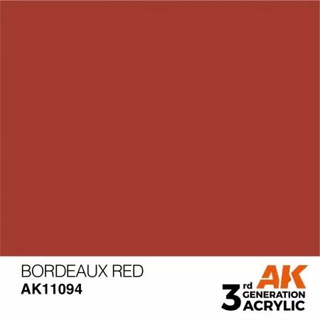 AK Interactive - 3rd Gen - Bordeaux Red 17ml