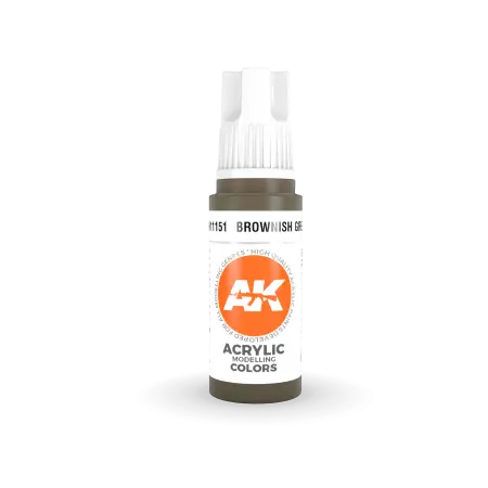 AK Interactive - 3rd Gen - Brownish Green 17ml