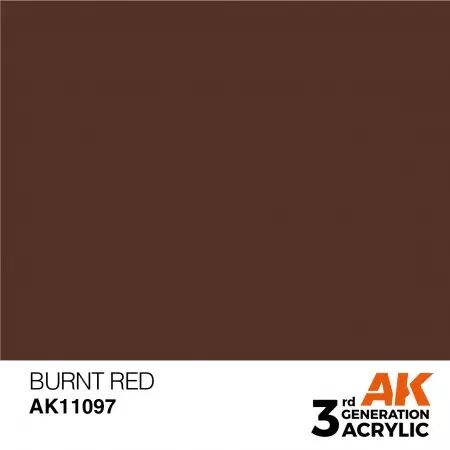 AK Interactive - 3rd Gen - Burnt Red 17ml