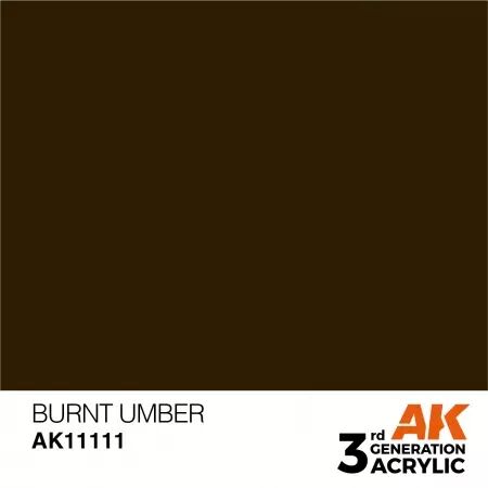 AK Interactive - 3rd Gen - Burnt Umber 17ml