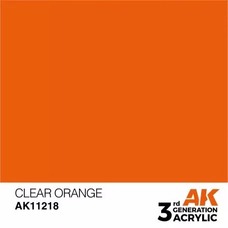 AK Interactive - 3rd Gen - Clear Orange 17ml