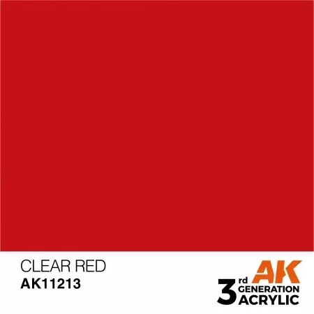 AK Interactive - 3rd Gen - Clear Red 17ml