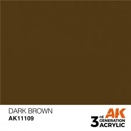 AK Interactive - 3rd Gen - Dark Brown 17ml