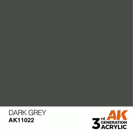 AK Interactive - 3rd Gen - Dark Grey 17ml