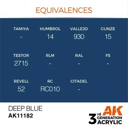 AK Interactive - 3rd Gen - Deep Blue 17ml