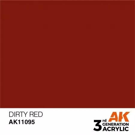 AK Interactive - 3rd Gen - Dirty Red 17ml