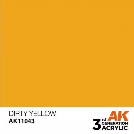 AK Interactive - 3rd Gen - Dirty Yellow 17ml