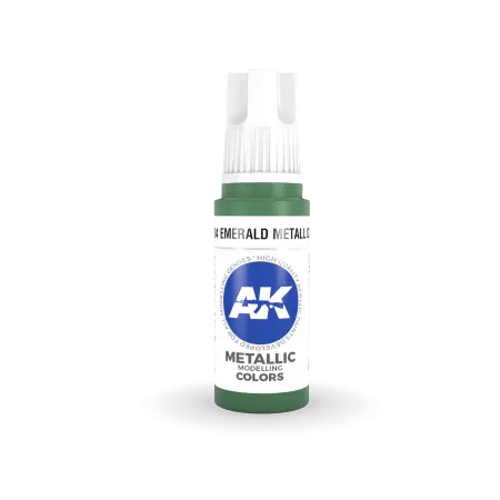 AK Interactive - 3rd Gen - Emerald Metallic Green 17ml