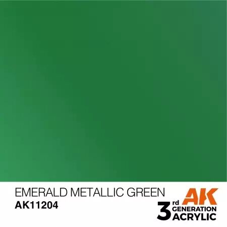 AK Interactive - 3rd Gen - Emerald Metallic Green 17ml