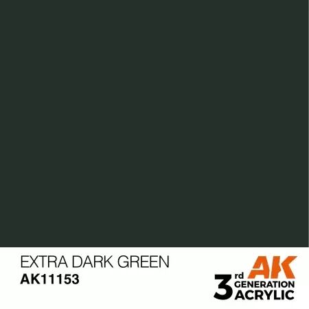 AK Interactive - 3rd Gen - Extra Dark Green 17ml