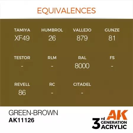 AK Interactive - 3rd Gen - Green-Brown 17ml