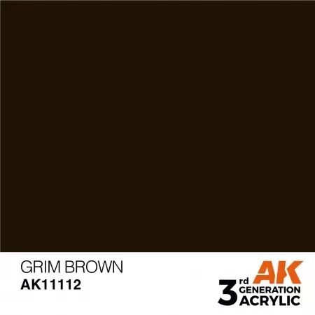 AK Interactive - 3rd Gen - Grim Brown 17ml