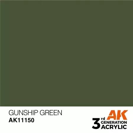 AK Interactive - 3rd Gen - Gunship Green 17ml