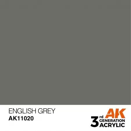 AK Interactive - 3rd Gen - Inglés Grey 17ml