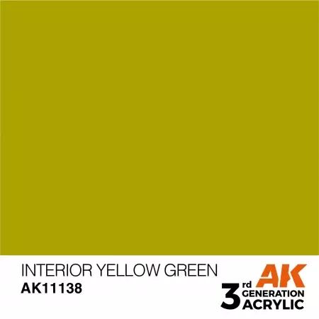 AK Interactive - 3rd Gen - Interior Yellow Green 17ml