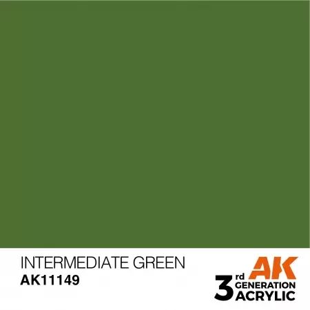 AK Interactive - 3rd Gen - Intermediate Green 17ml