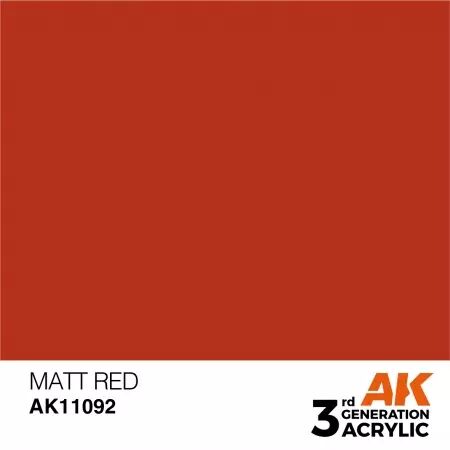 AK Interactive - 3rd Gen - Matt Red 17ml