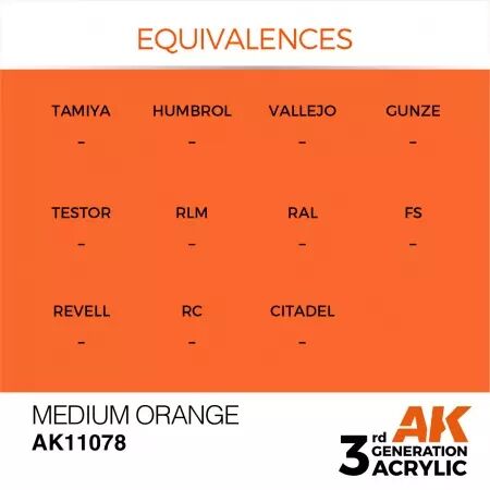 AK Interactive - 3rd Gen - Medium Orange 17ml