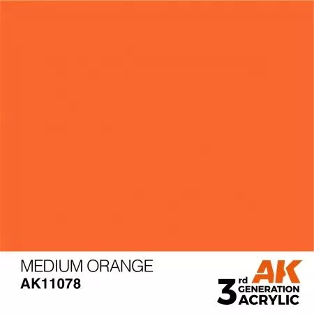 AK Interactive - 3rd Gen - Medium Orange 17ml