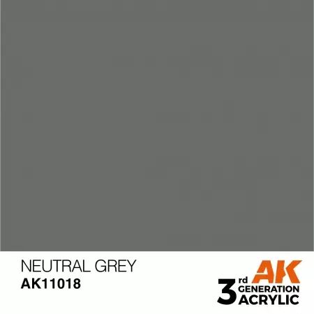 AK Interactive - 3rd Gen - Neutral Grey 17ml