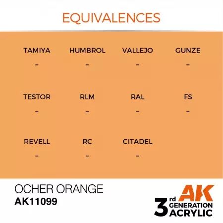 AK Interactive - 3rd Gen - Ocher Orange 17ml