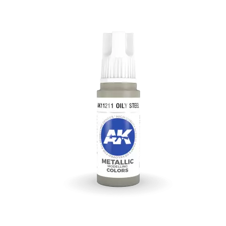 AK Interactive - 3rd Gen - Oily Steel 17ml