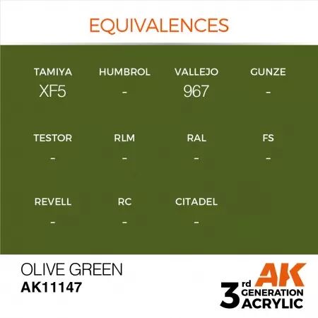 AK Interactive - 3rd Gen - Olive Green 17ml