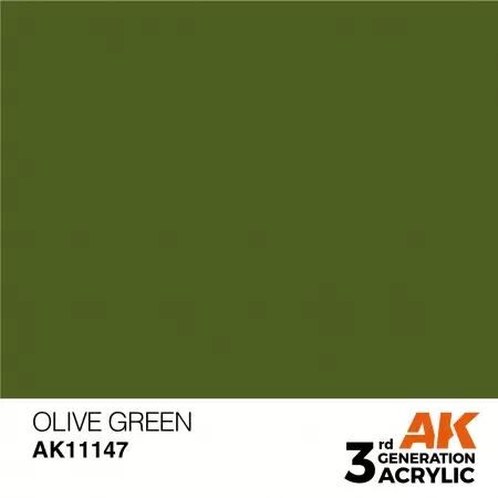 AK Interactive - 3rd Gen - Olive Green 17ml