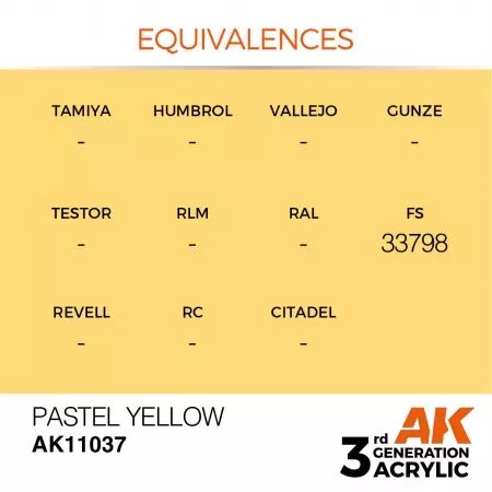 AK Interactive - 3rd Gen - Pastel Yellow 17ml