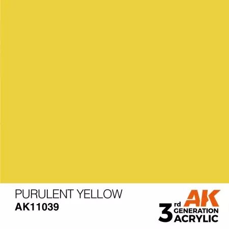 AK Interactive - 3rd Gen - Purulent Yellow 17ml