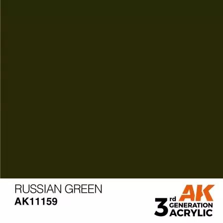 AK Interactive - 3rd Gen - Russian Green 17ml