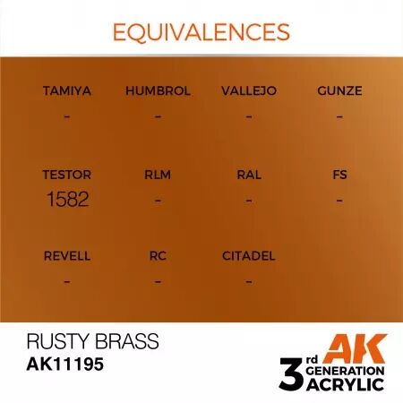 AK Interactive - 3rd Gen - Rusty Brass 17ml