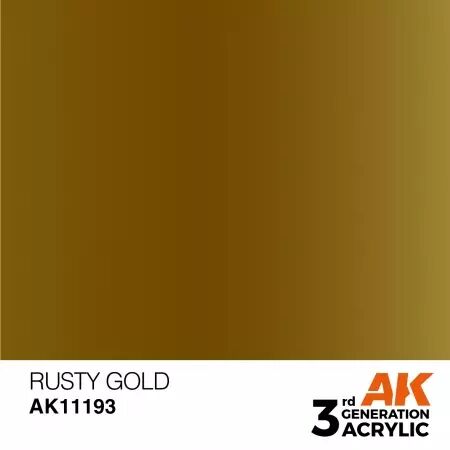 AK Interactive - 3rd Gen - Rusty Gold 17ml