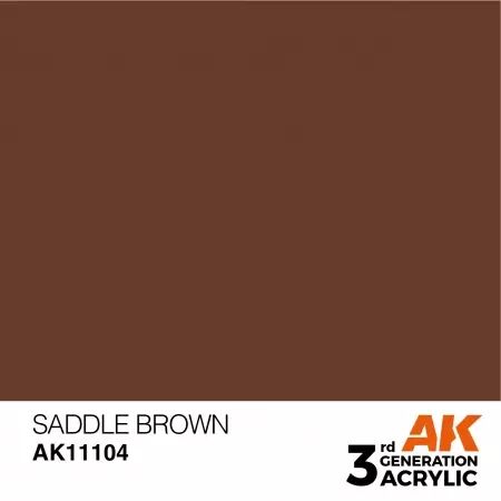 AK Interactive - 3rd Gen - Saddle Brown 17ml