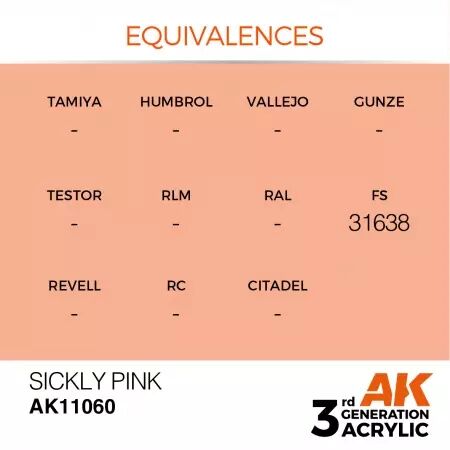 AK Interactive - 3rd Gen - Sickly Pink 17ml