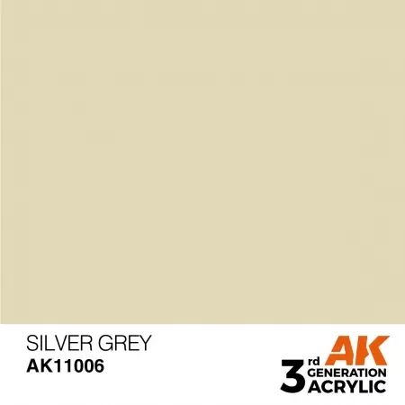 AK Interactive - 3rd Gen - Silver Grey 17ml