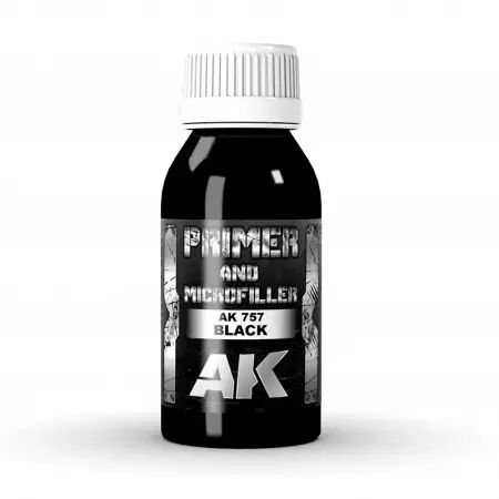 Ak Interactive - Auxiliaires - Black Primer and Microfiller - 100ml